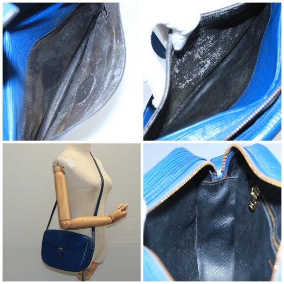 LOUIS VUITTON Epi June Feuille Shoulder Bag Blue - Picture 15 of 15